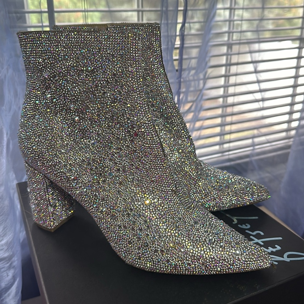 New Betsey Johnson Cady Rhinestone Booties!